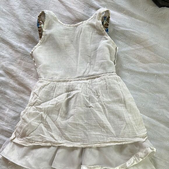 Blue and Green Sleeveless Scoop Neck Sundress for Dress Up Party - Picture 6 of 9